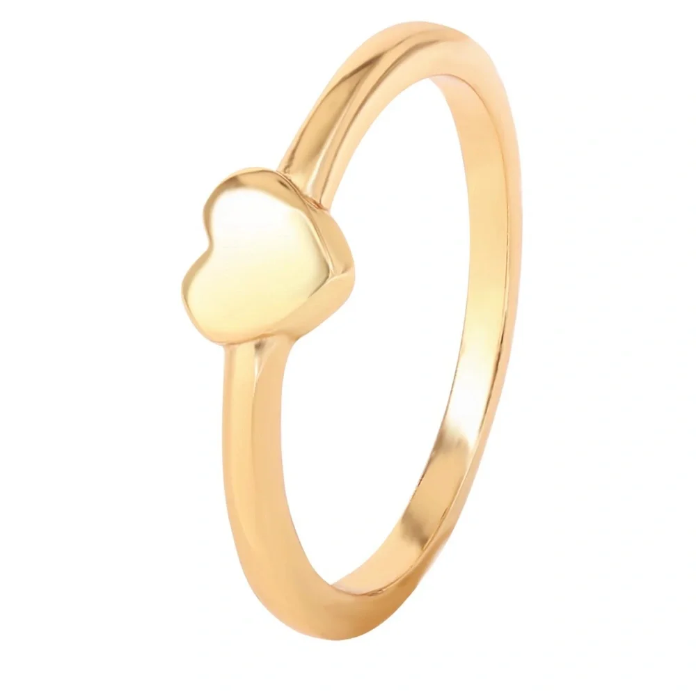 ✨🌿 Jessica Simpson 14 karat Gold Plated Knot & Heart Ring Set, 2